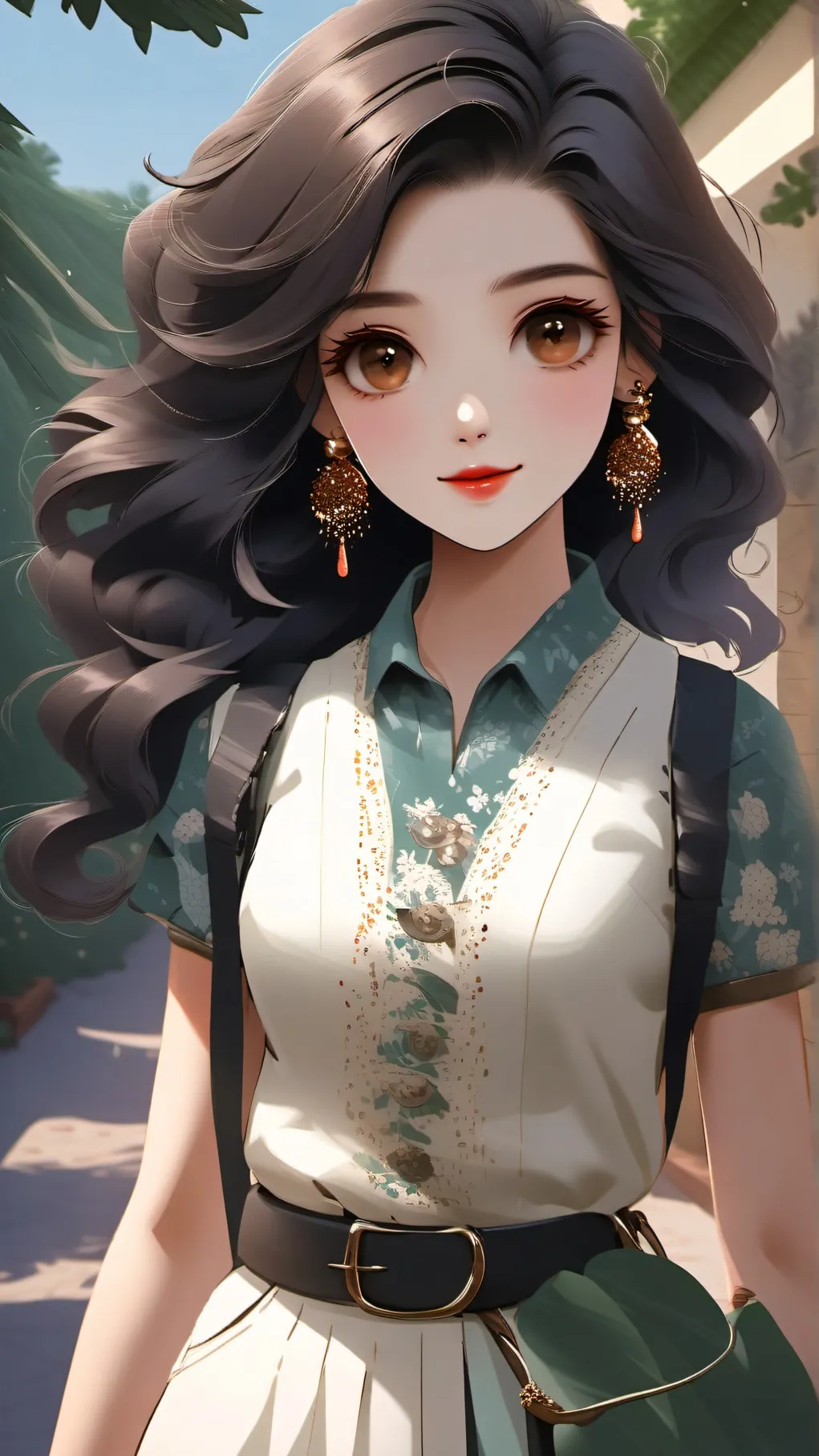 ai character: girlfriend background