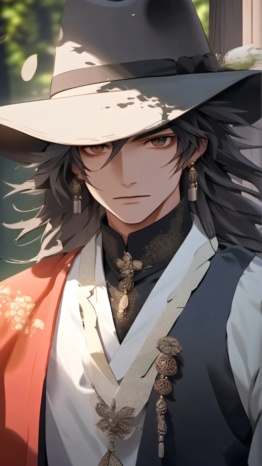 ai character: One word guy background