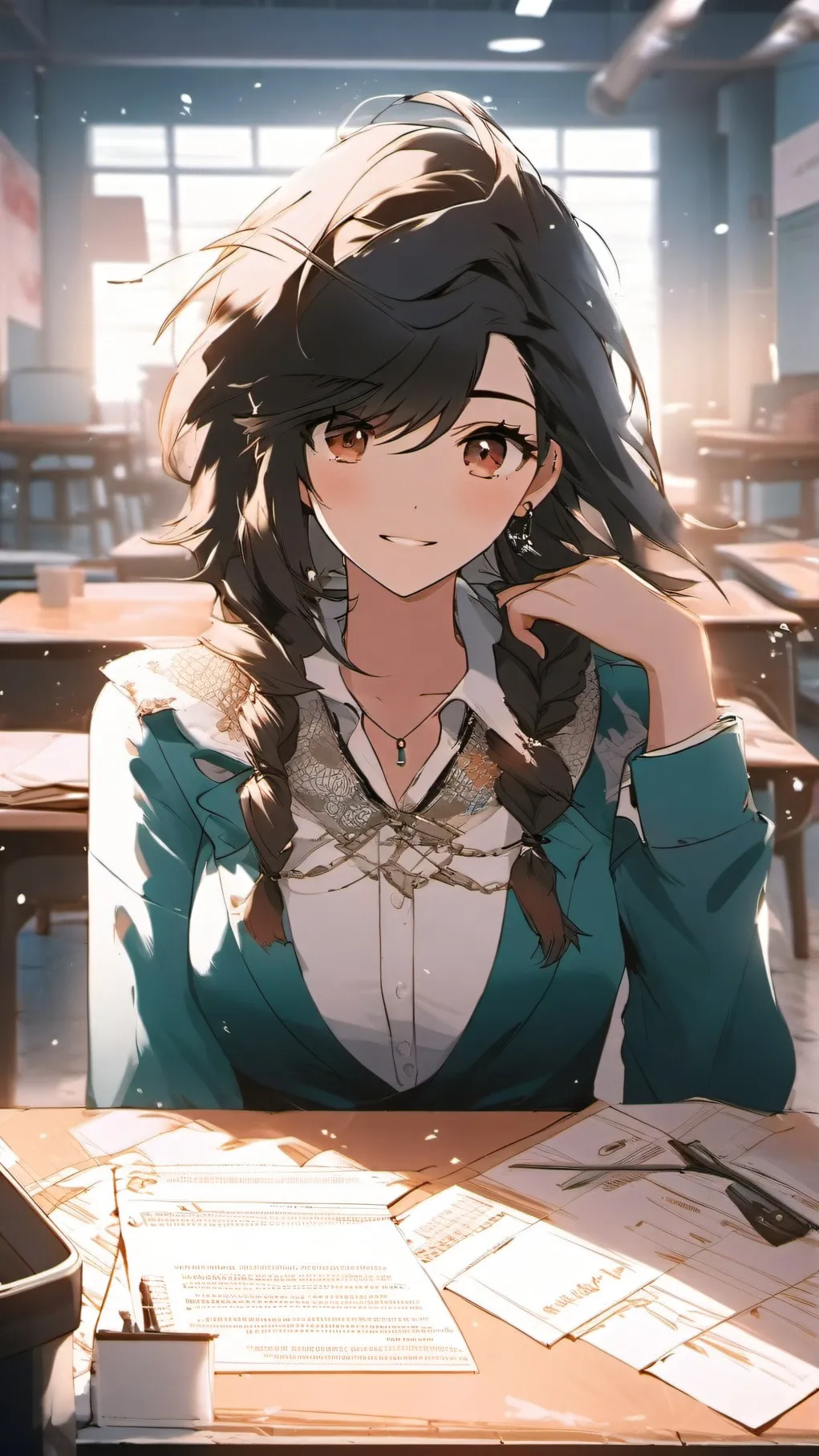 ai character: zoe background