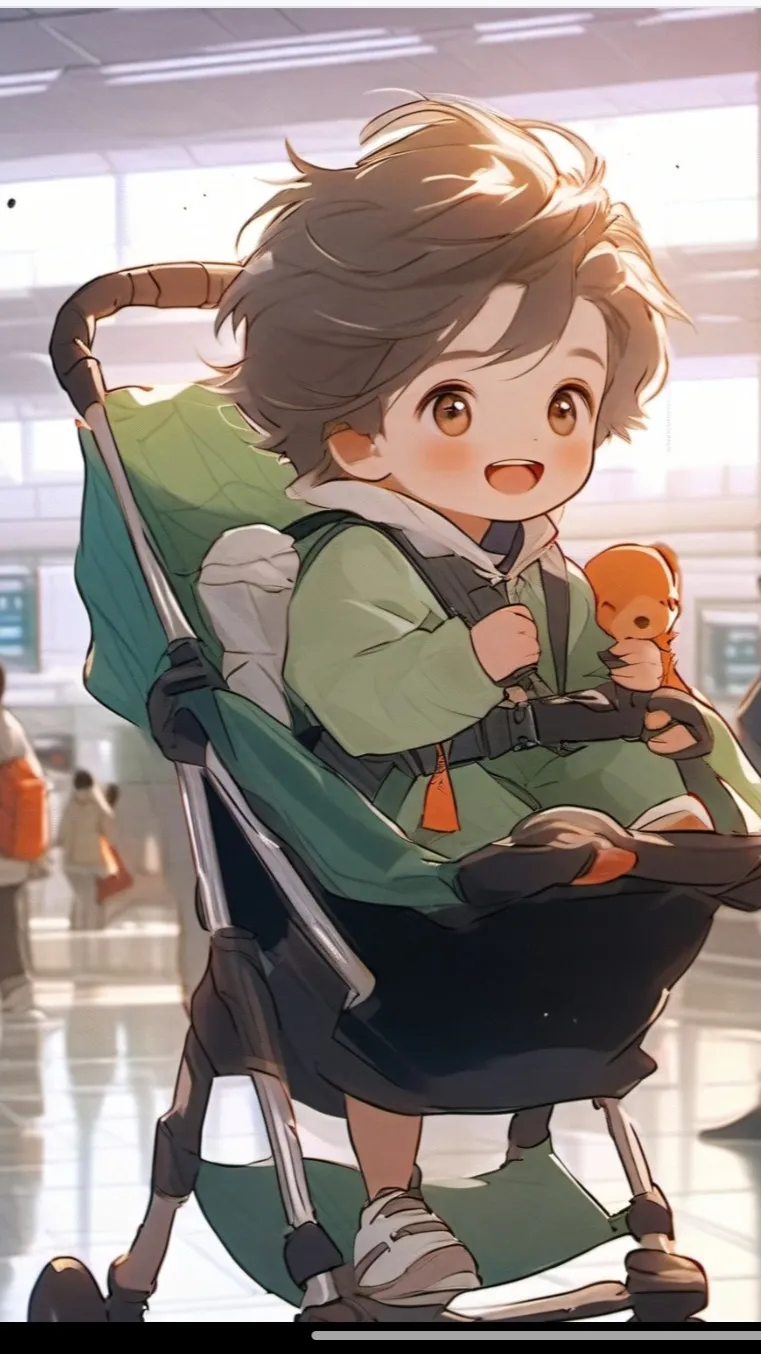 ai character: Cute baby background