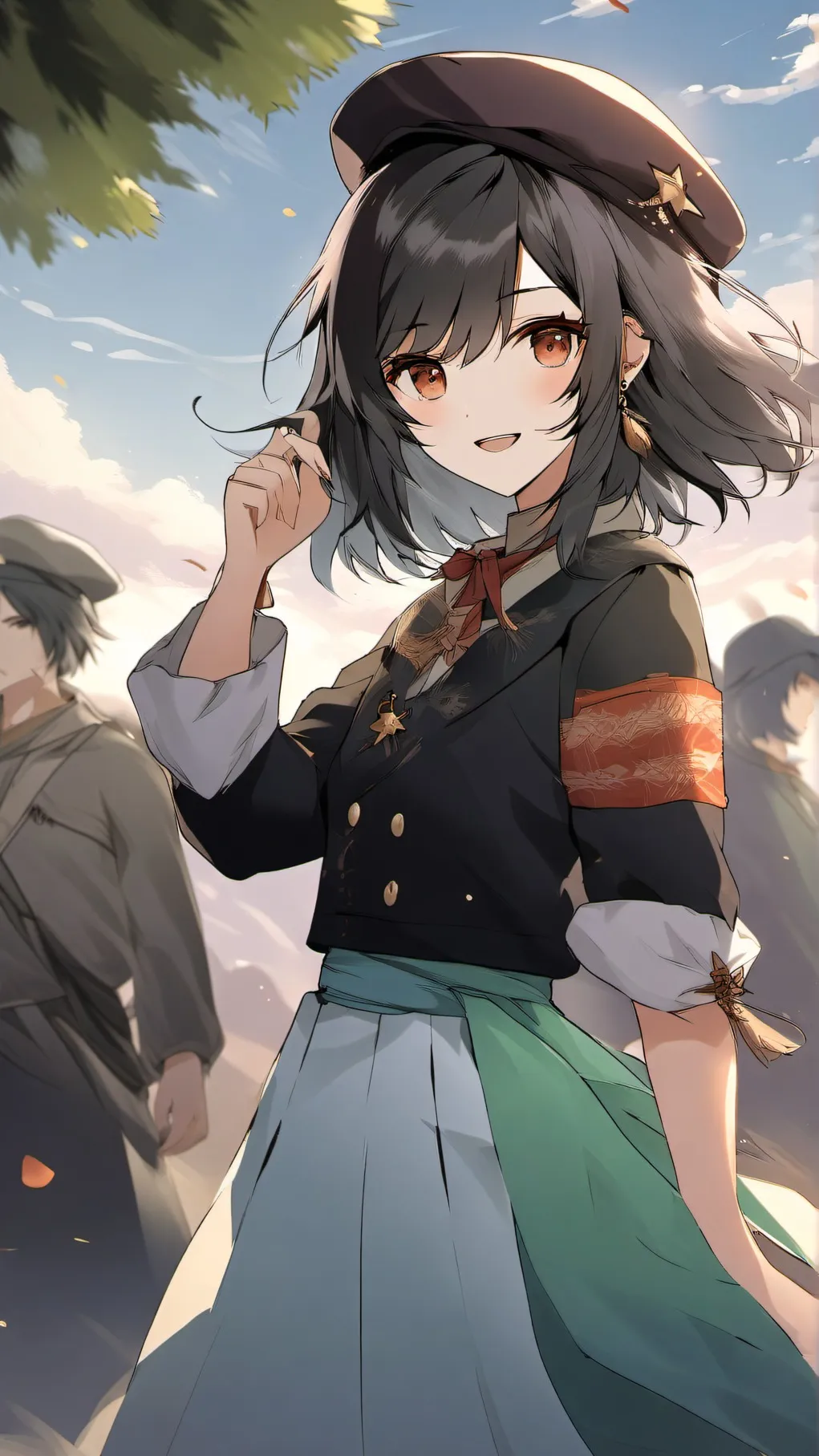 ai character: military club background