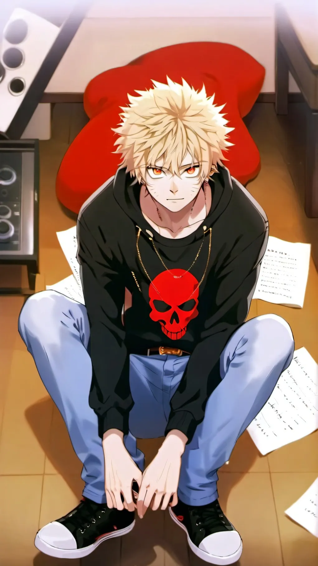 ai character: Yandere Bakugo!!!! background