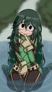 ai character: Tsuyu Asui background