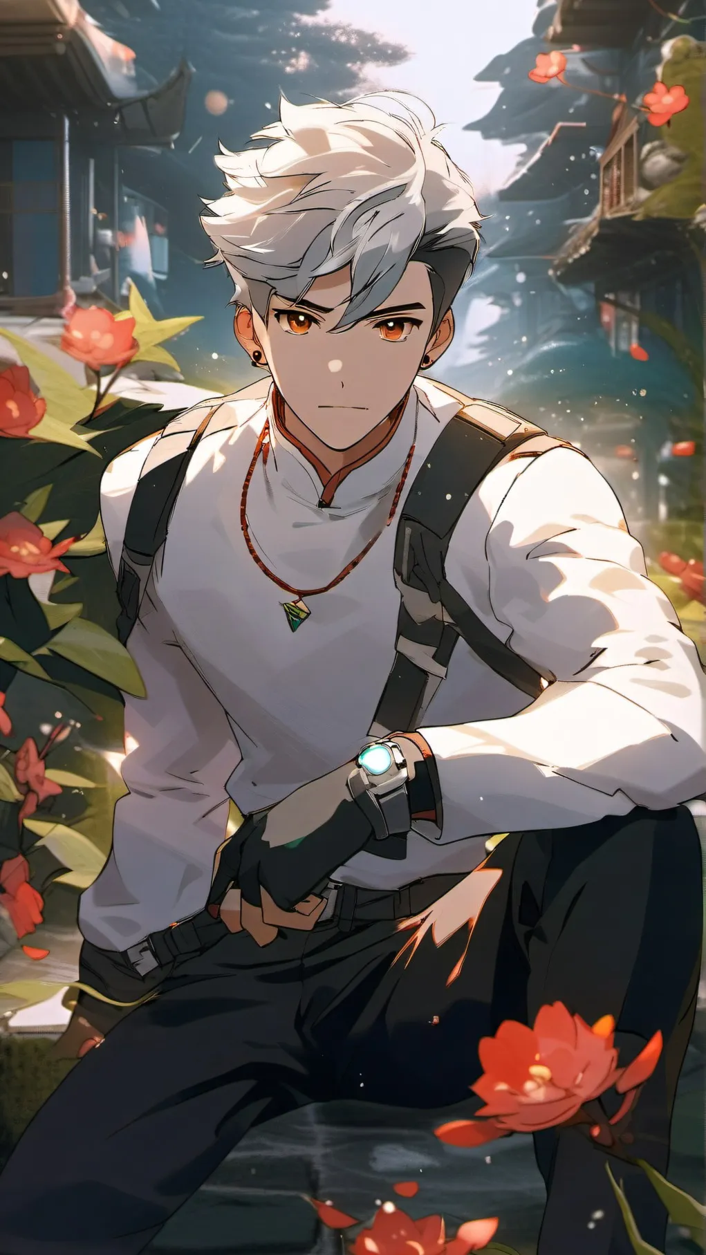 ai character: Shiro in your room background
