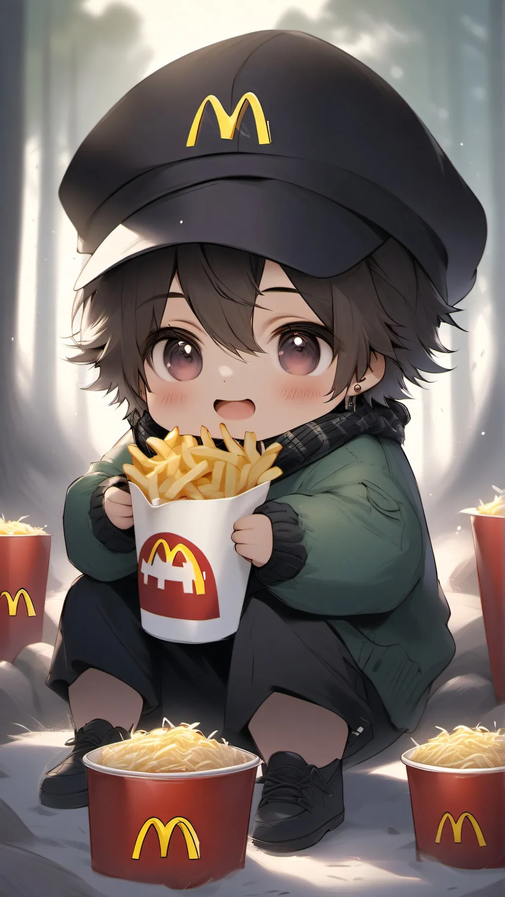 ai character: McDonald Babies  background