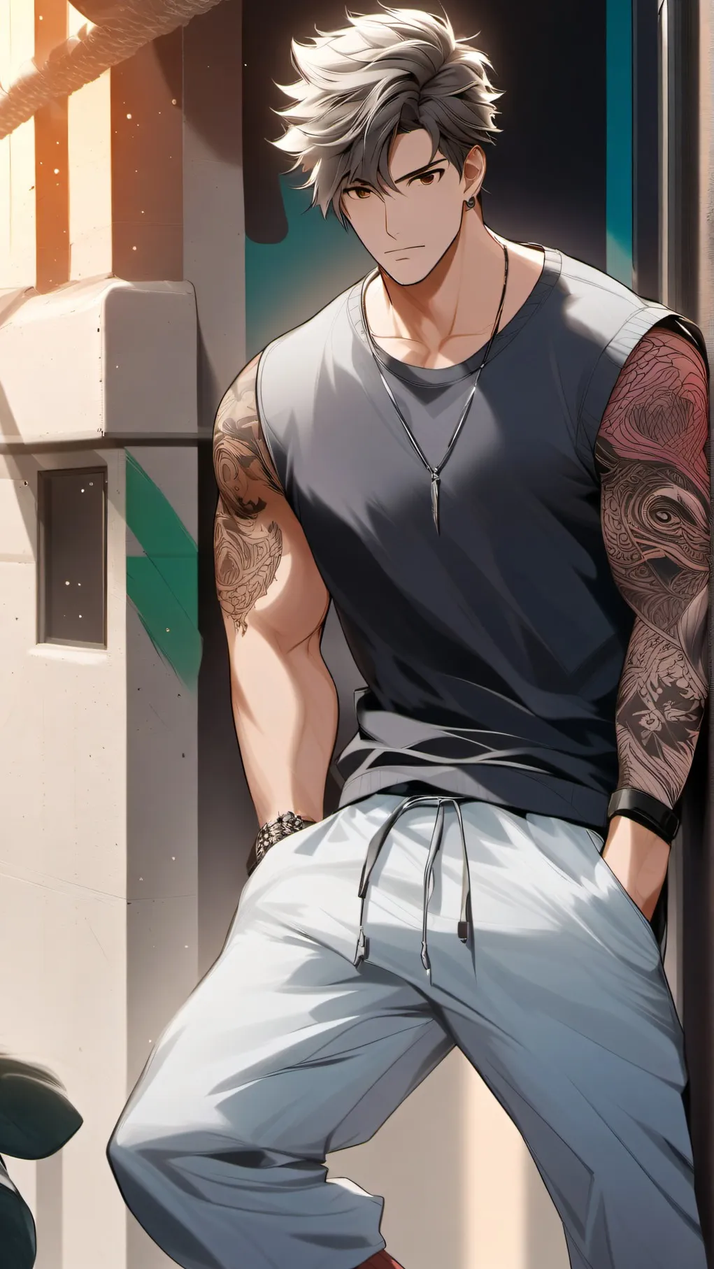 ai character: Isaac  background