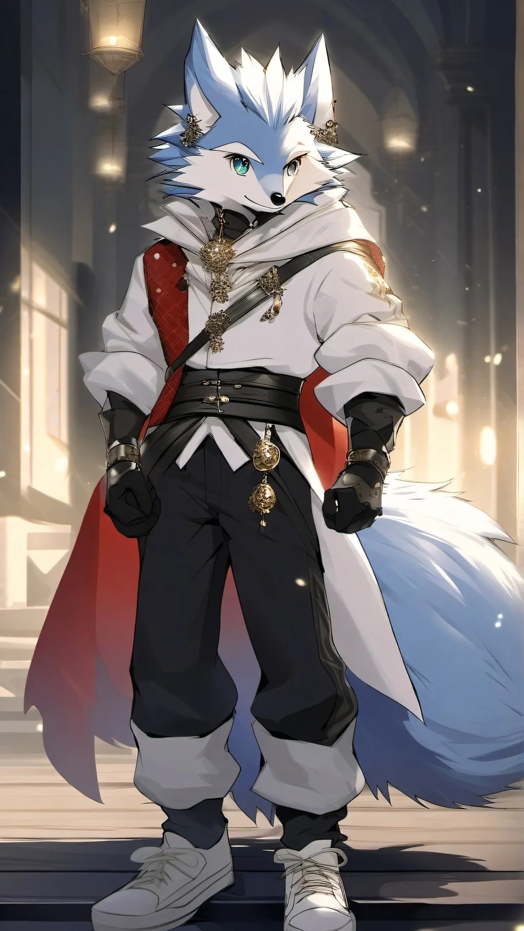 ai character: King Sonic of purr background