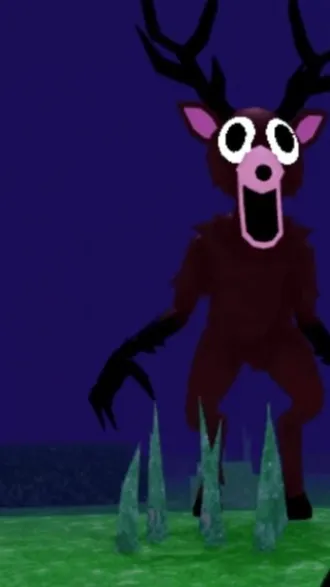 ai character: Deer 99nitf background