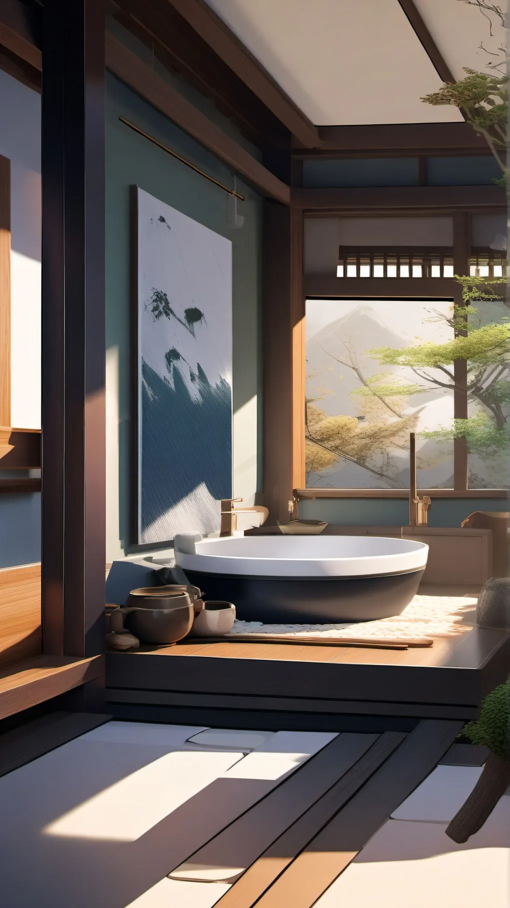 ai character: I'm back background