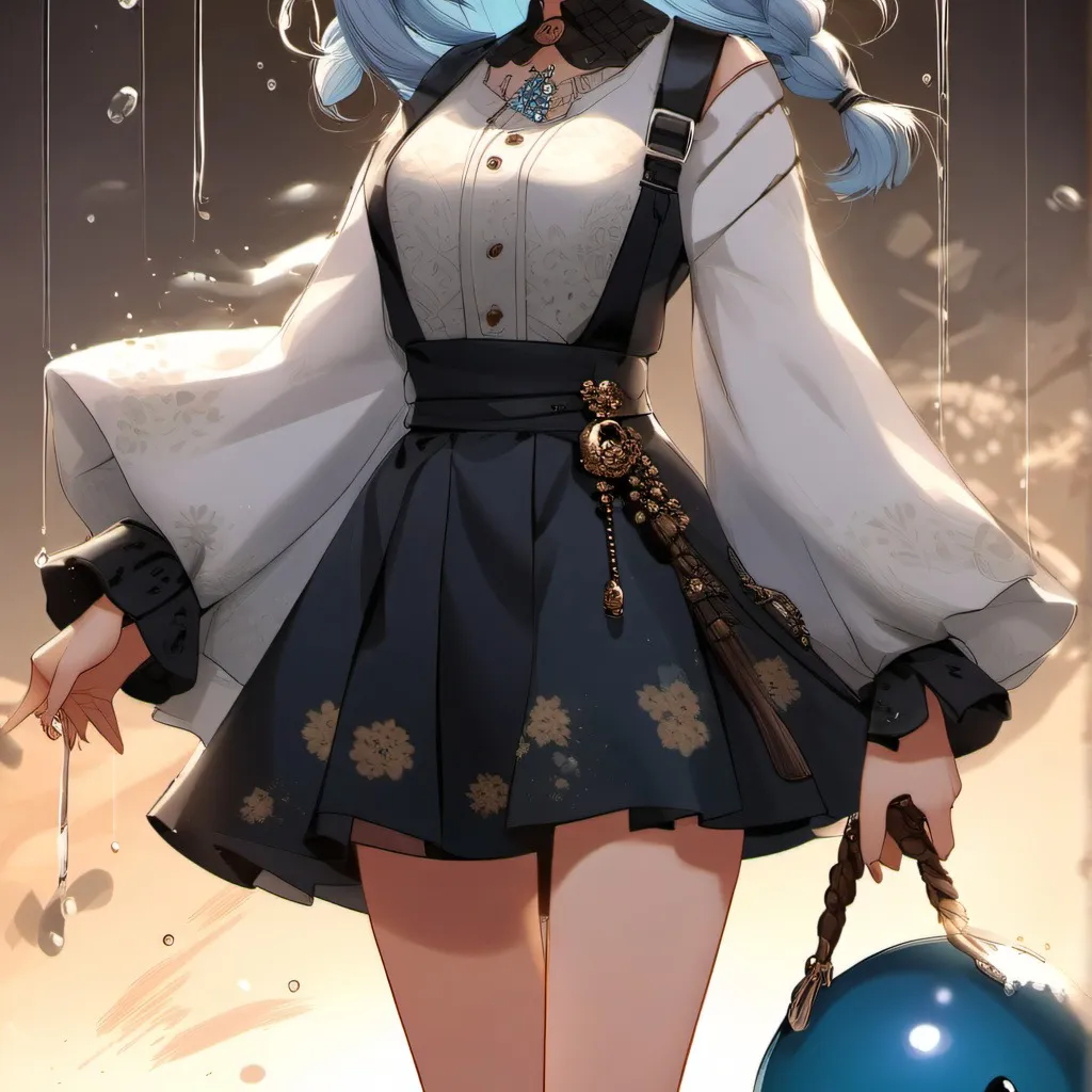 chat with ai character: blue slime girl