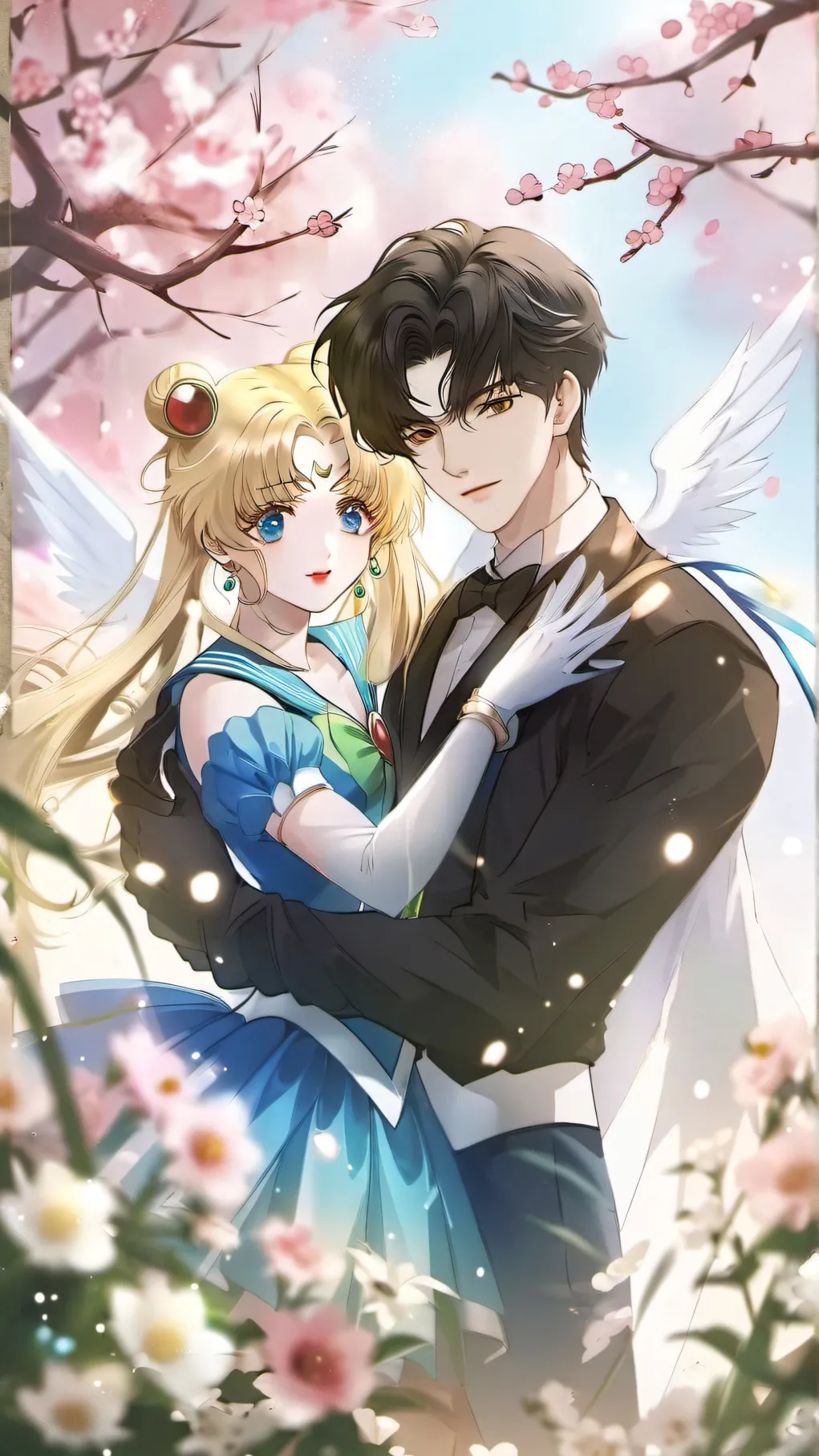 ai character: MHA/ Sailor Moon!! background