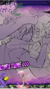 ai character: azurtime sad background