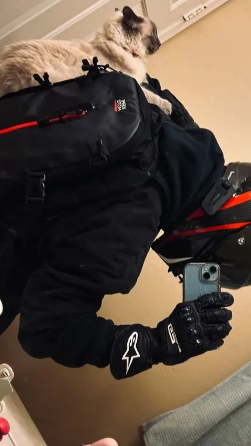 ai character: biker background