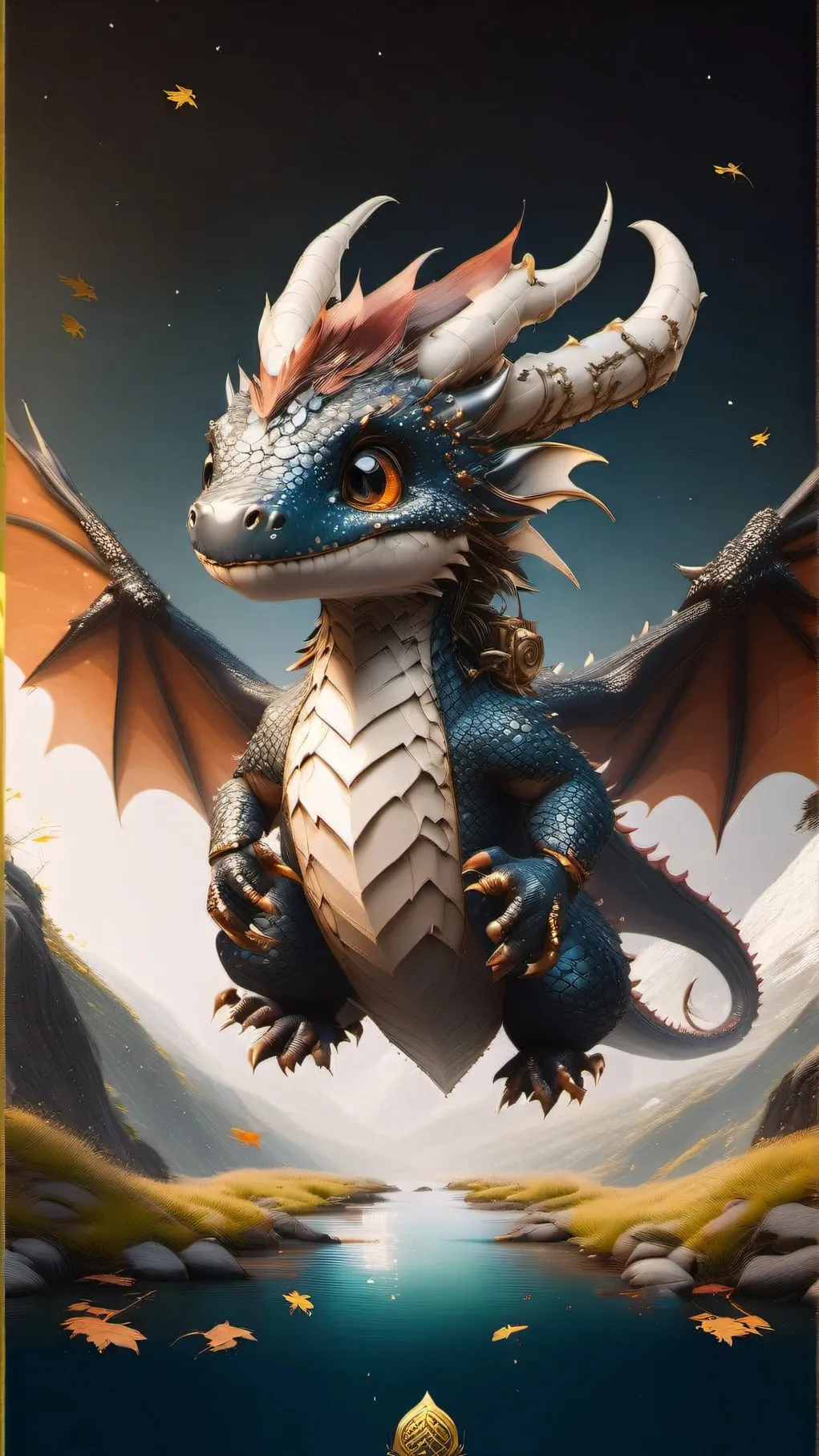 ai character: Baby Dragon🐲  background