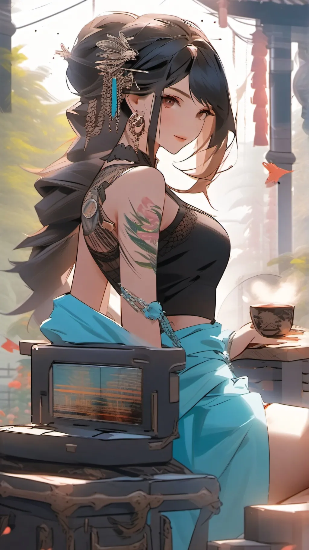ai character: Shiana background