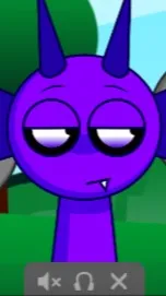 ai character: Durple background