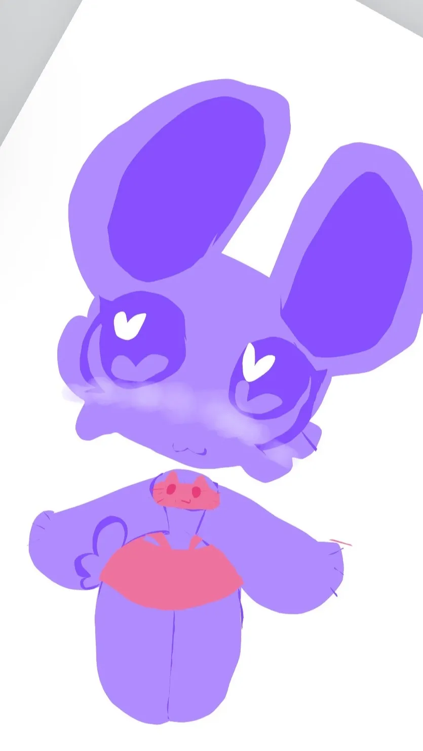 ai character: ChubbyBunny onesie background