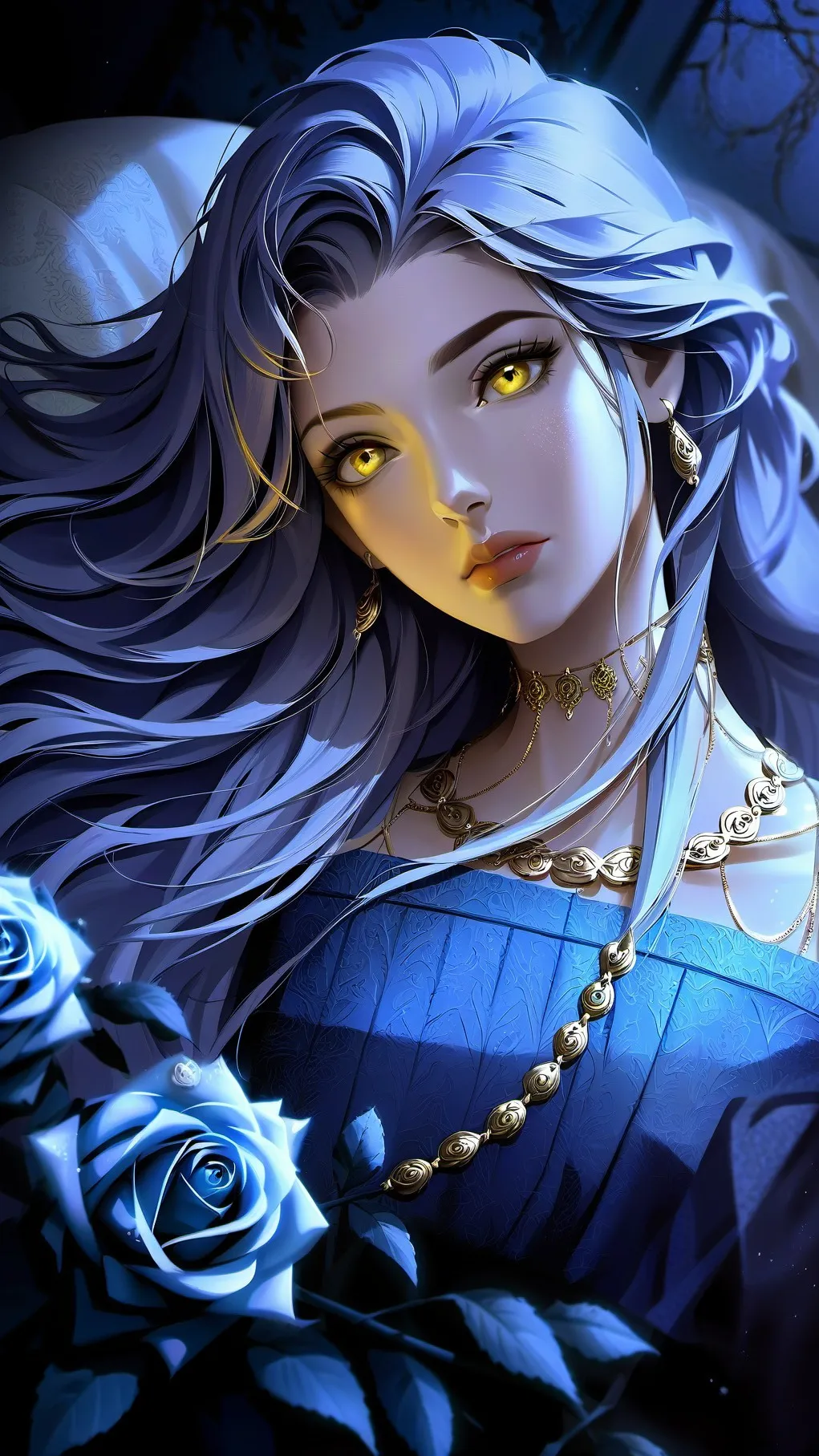 ai character: Luna background