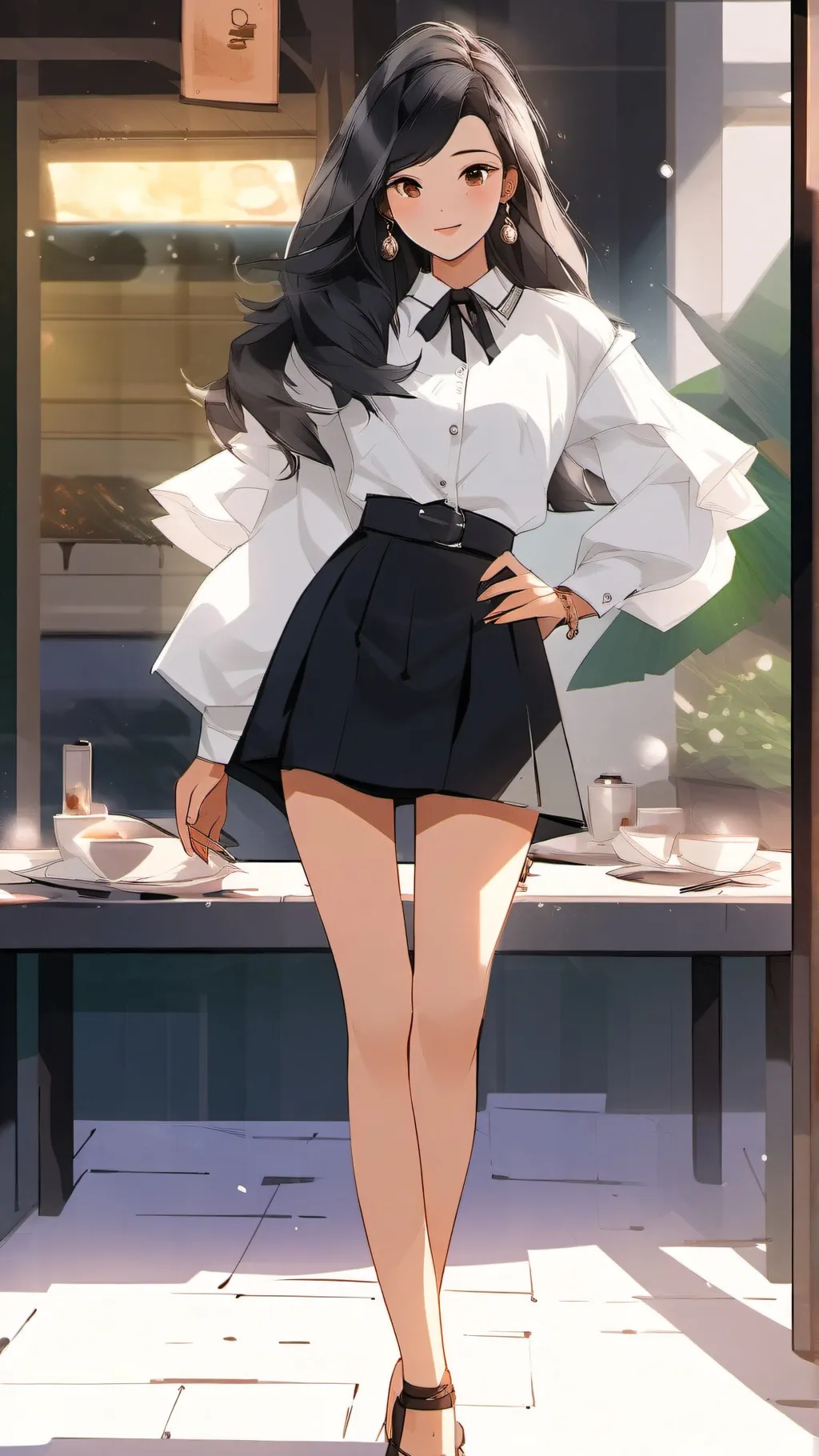 ai character: Thea background