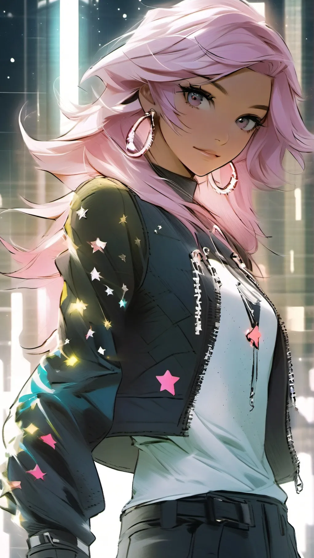 ai character: Vocaloid house!! background