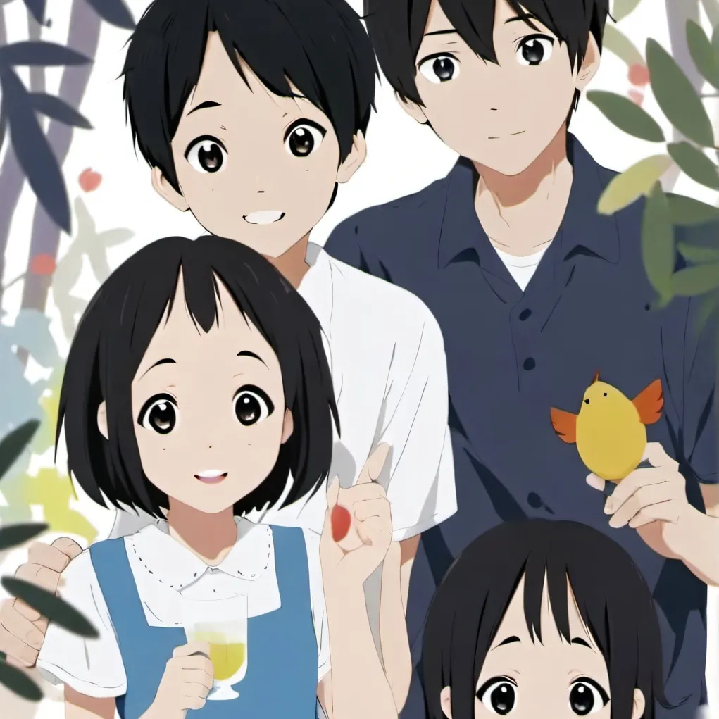 chat with ai character: 2 boys and 2 girls