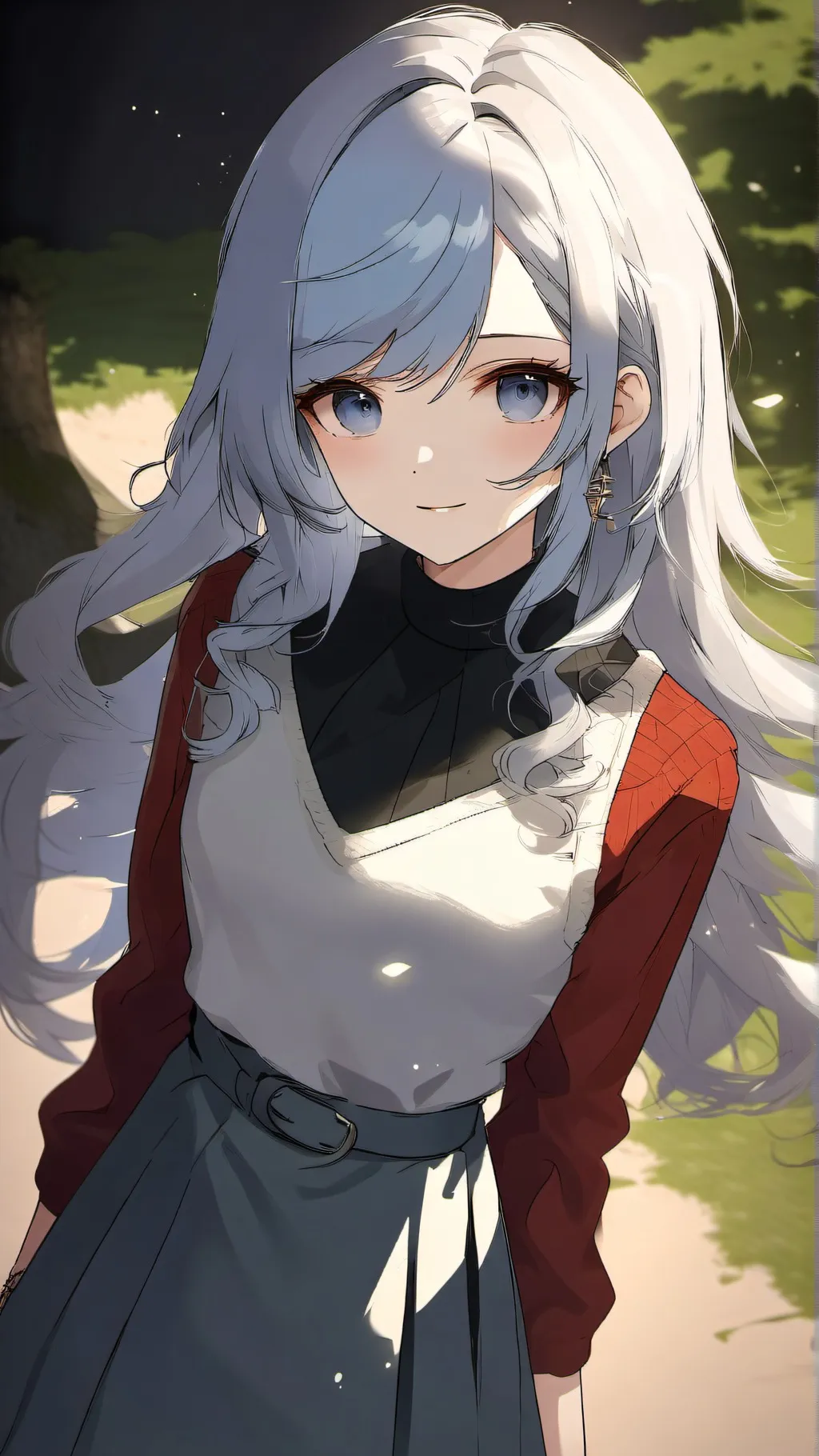 ai character: Snow background