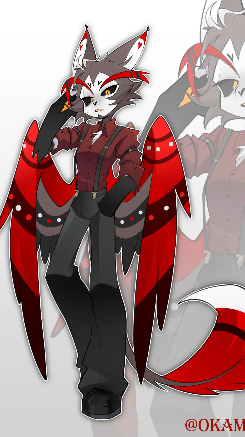 ai character: husk college AU background