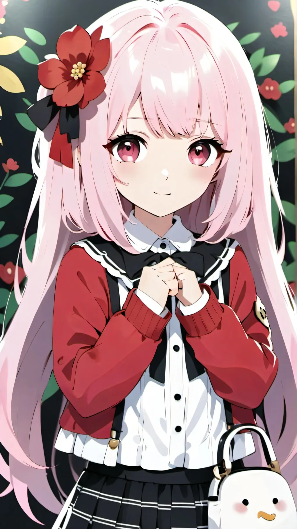 ai character: lavender background