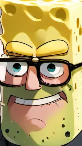 ai character: Spongebob  background