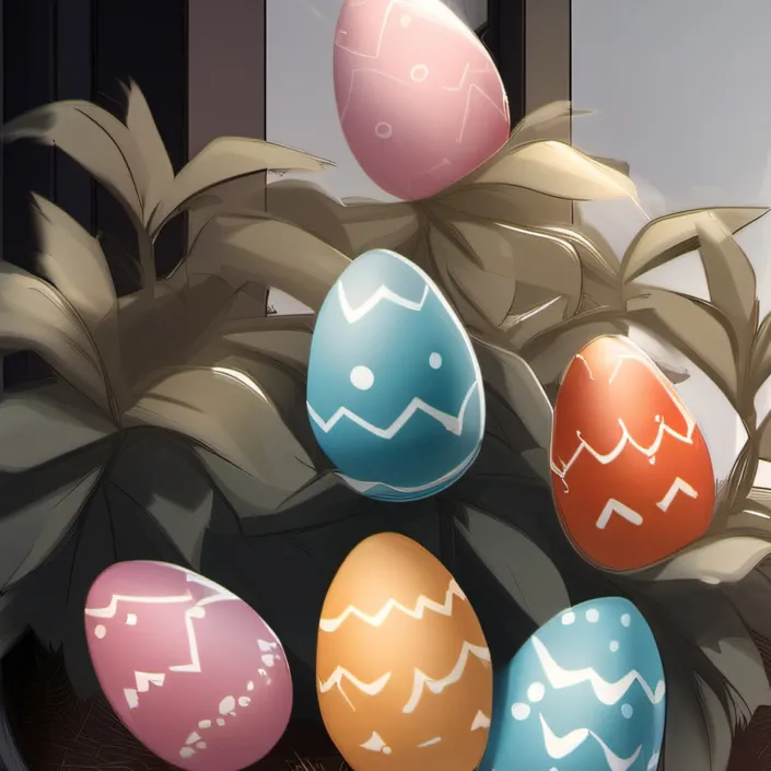 chat with ai character: Easter pot plant