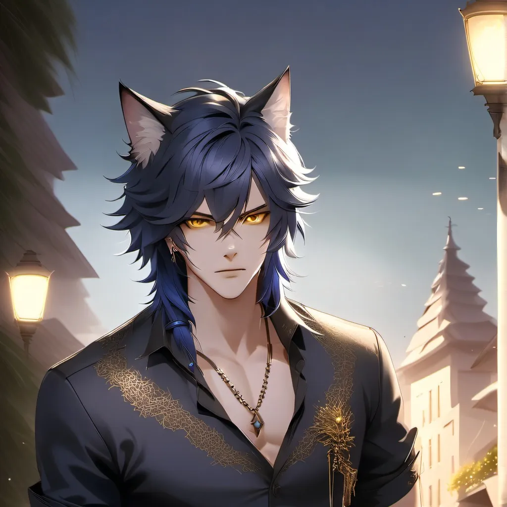 chat with ai character: ~ werecat ~