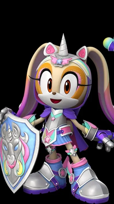 ai character: UnicornKnightCream background