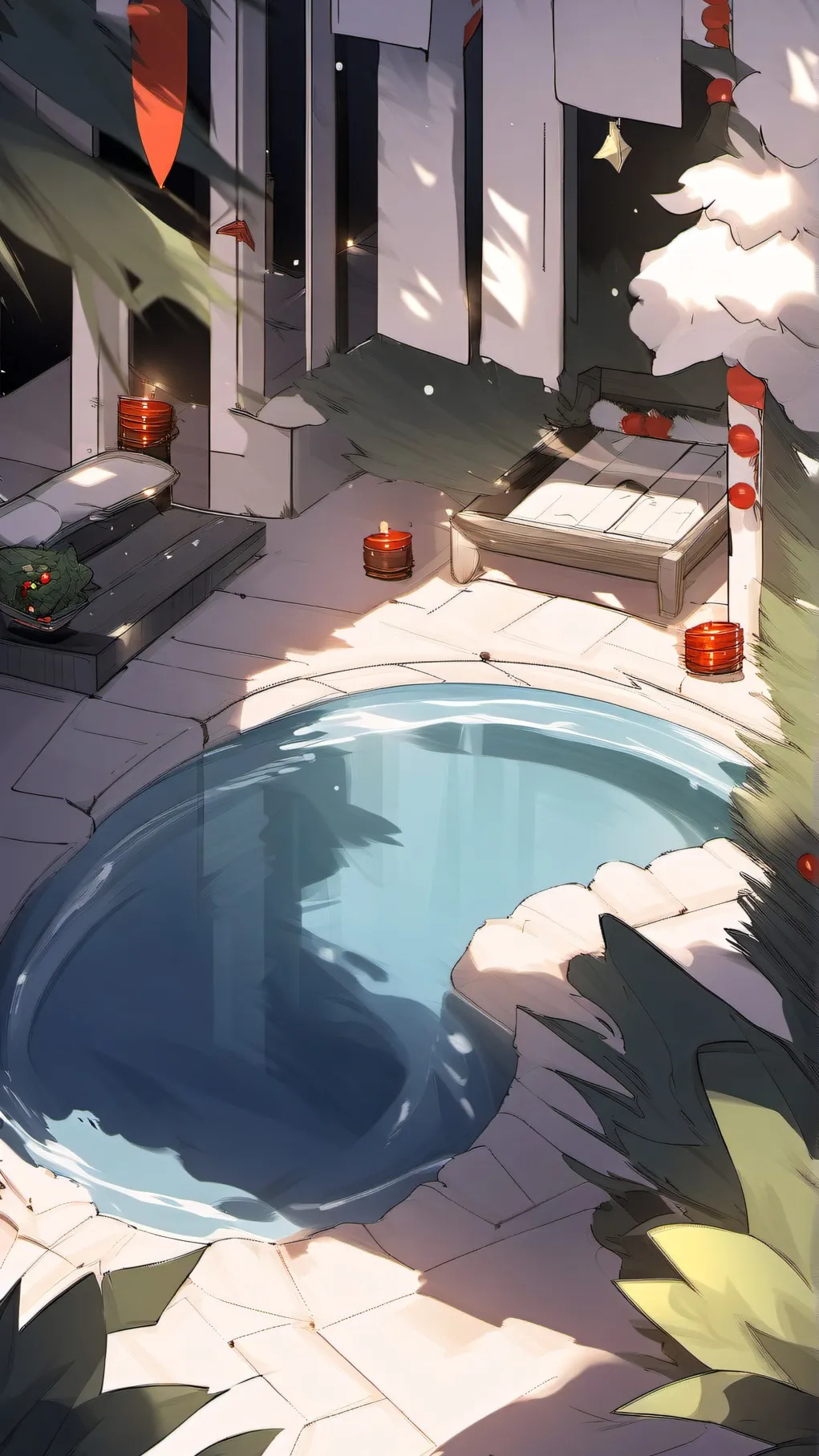 ai character: POOL PARTAYY background