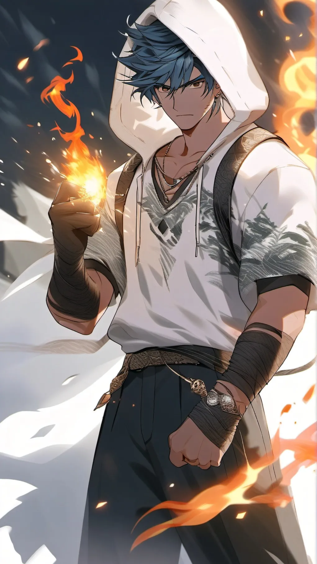 ai character: Asher  background