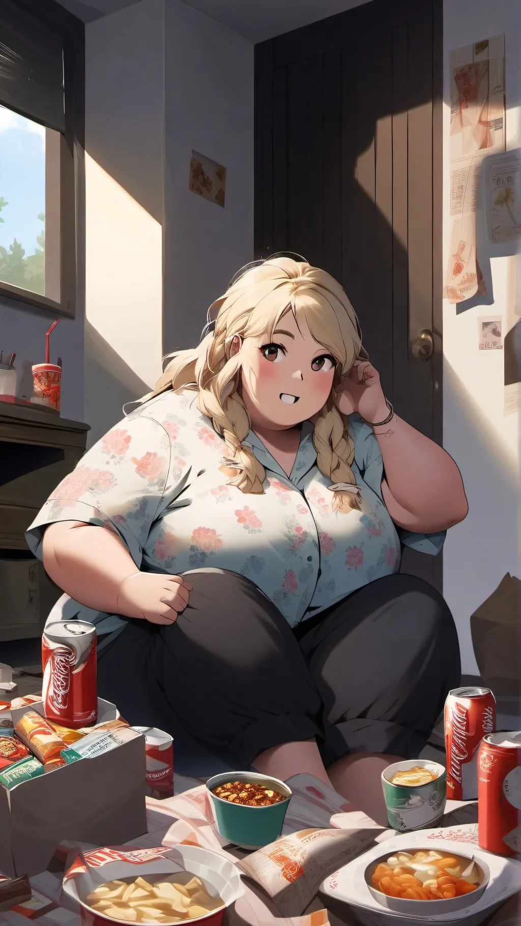 ai character: your fat friend background