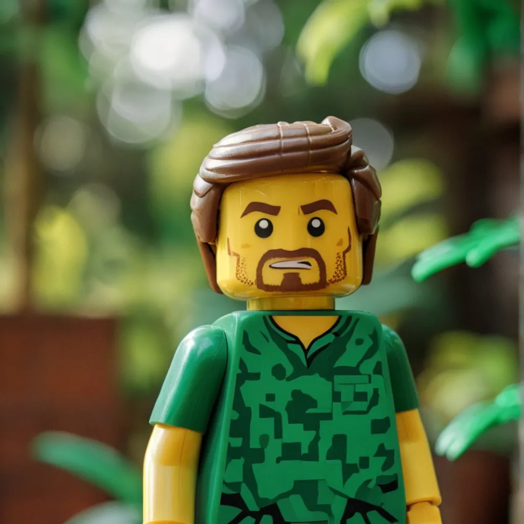 chat with ai character: Outdoor lego