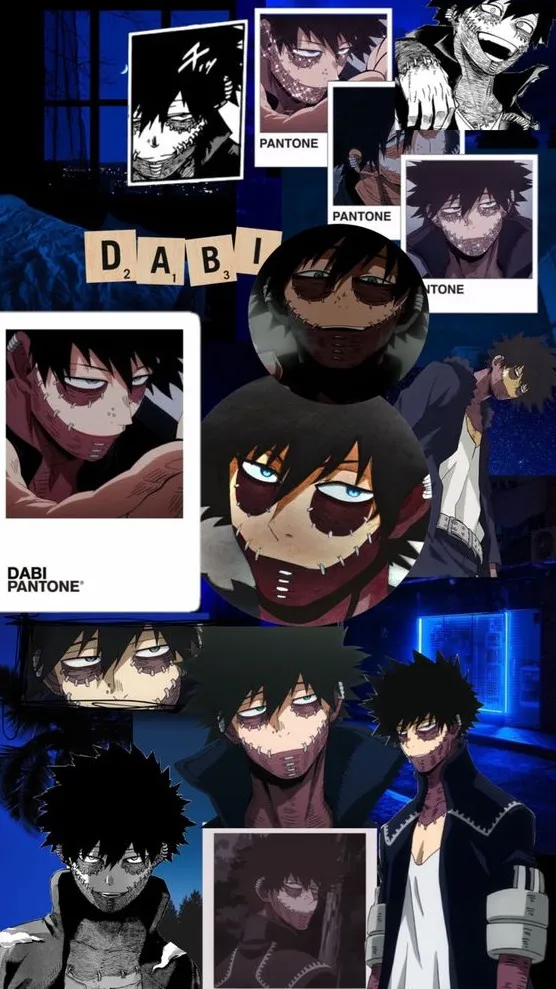 ai character: ~--~/\|dabi|/\~--~ background