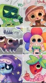 ai character: Dandys Chaos cakes background