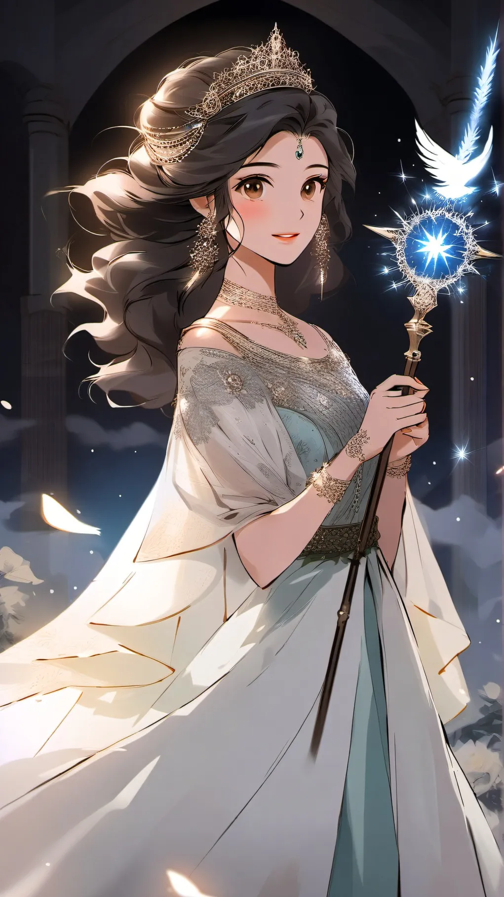 ai character: Angel princess background