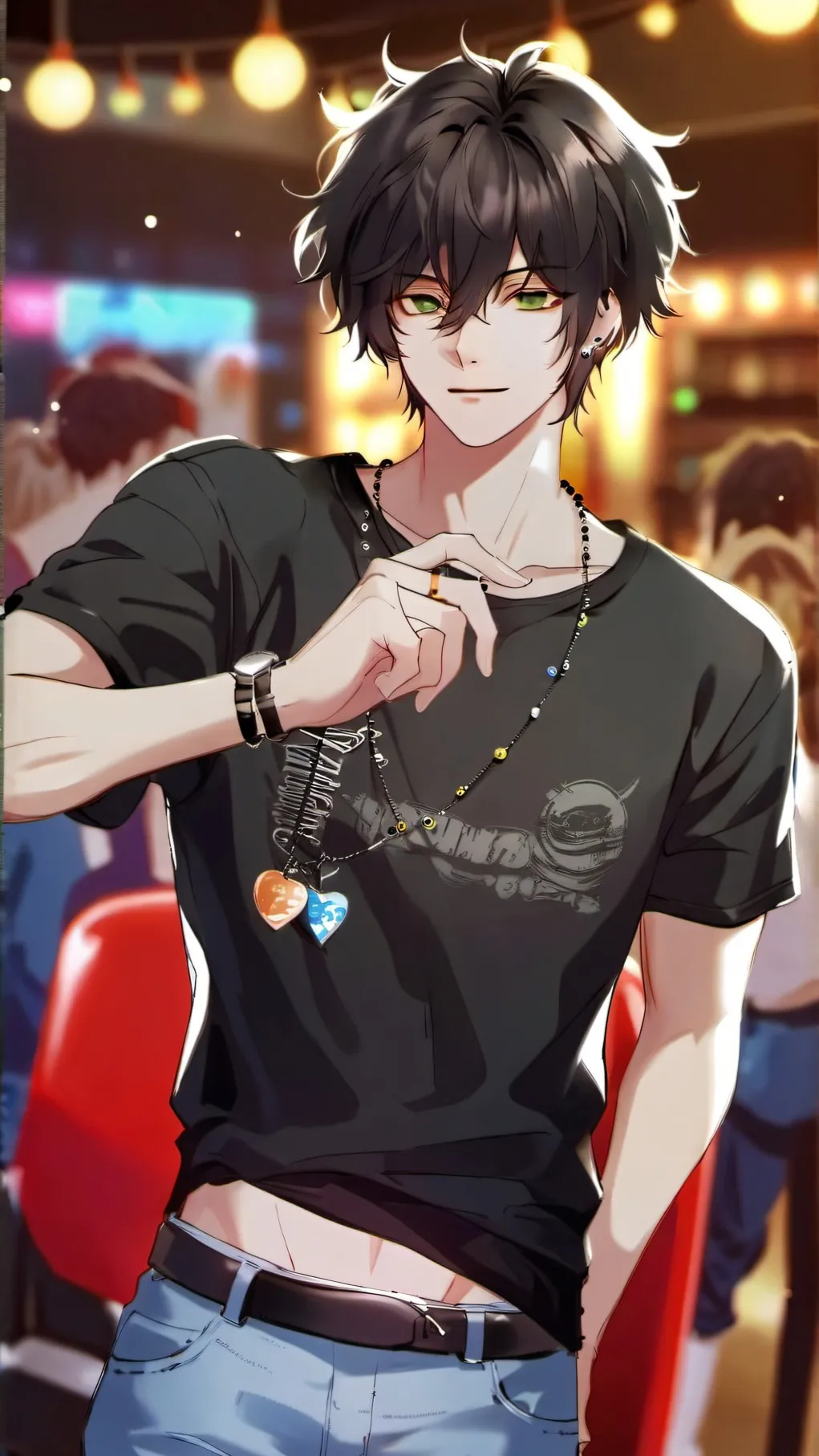 ai character: Levi <3 background