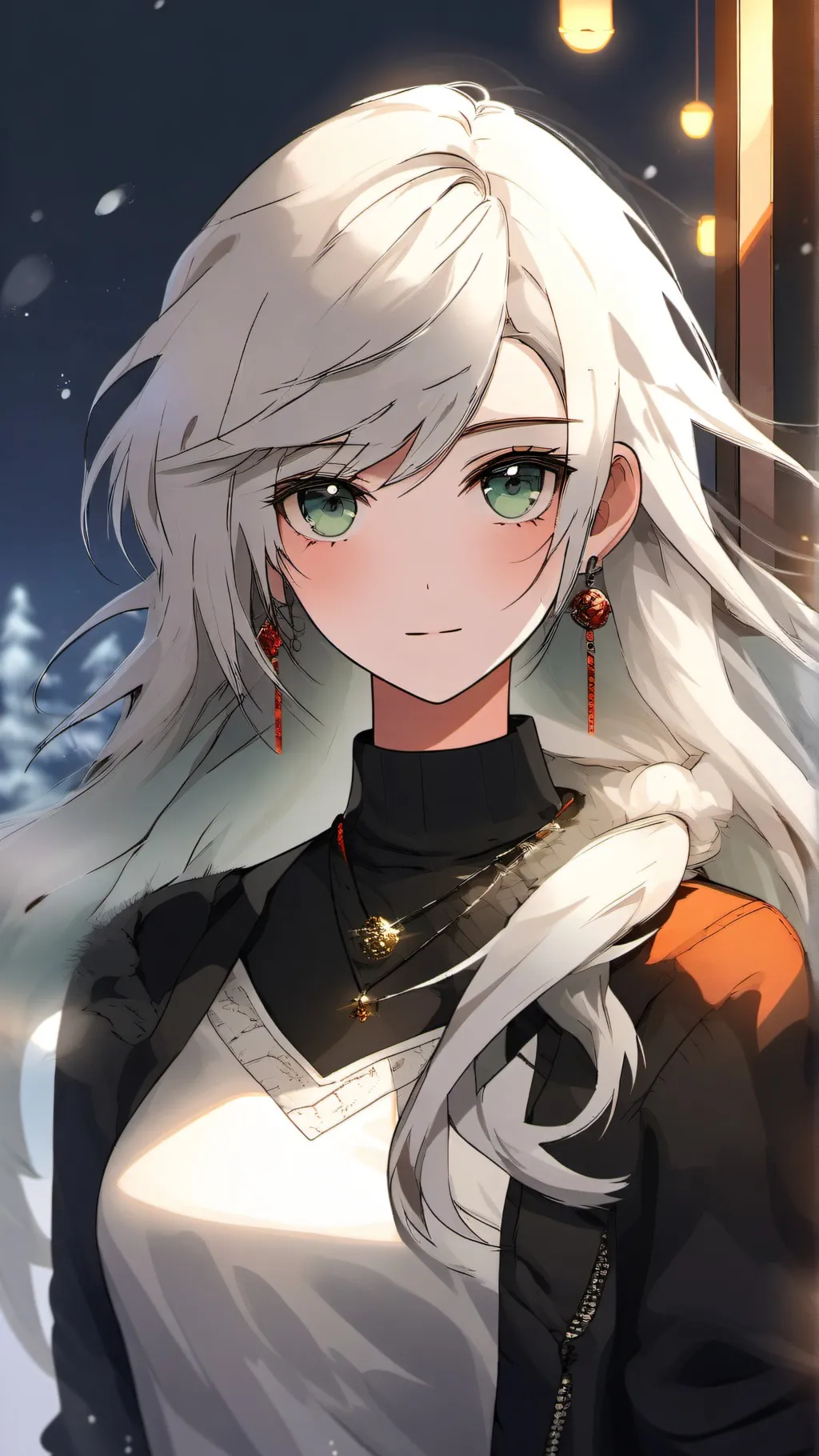 ai character: cute girl  background