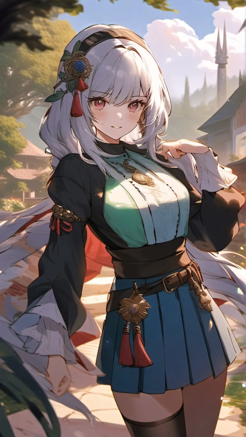 ai character: good girl background