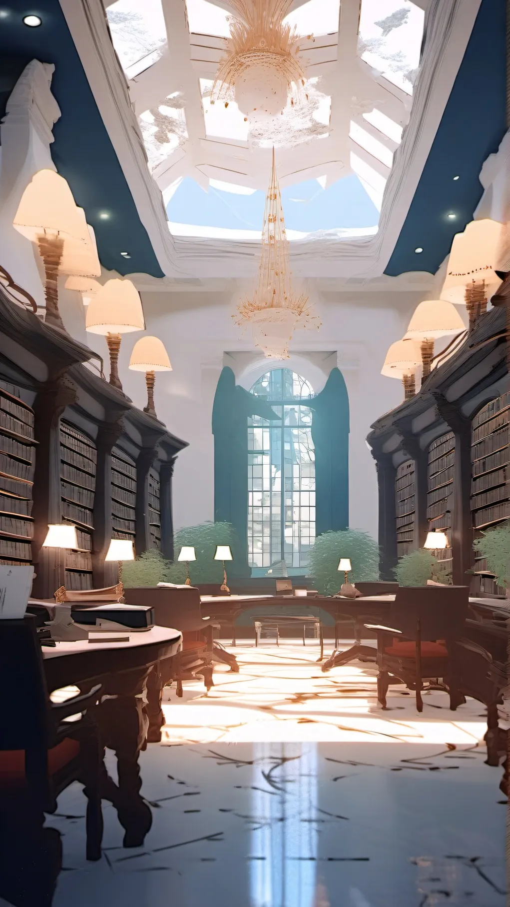 ai character: My love blue background