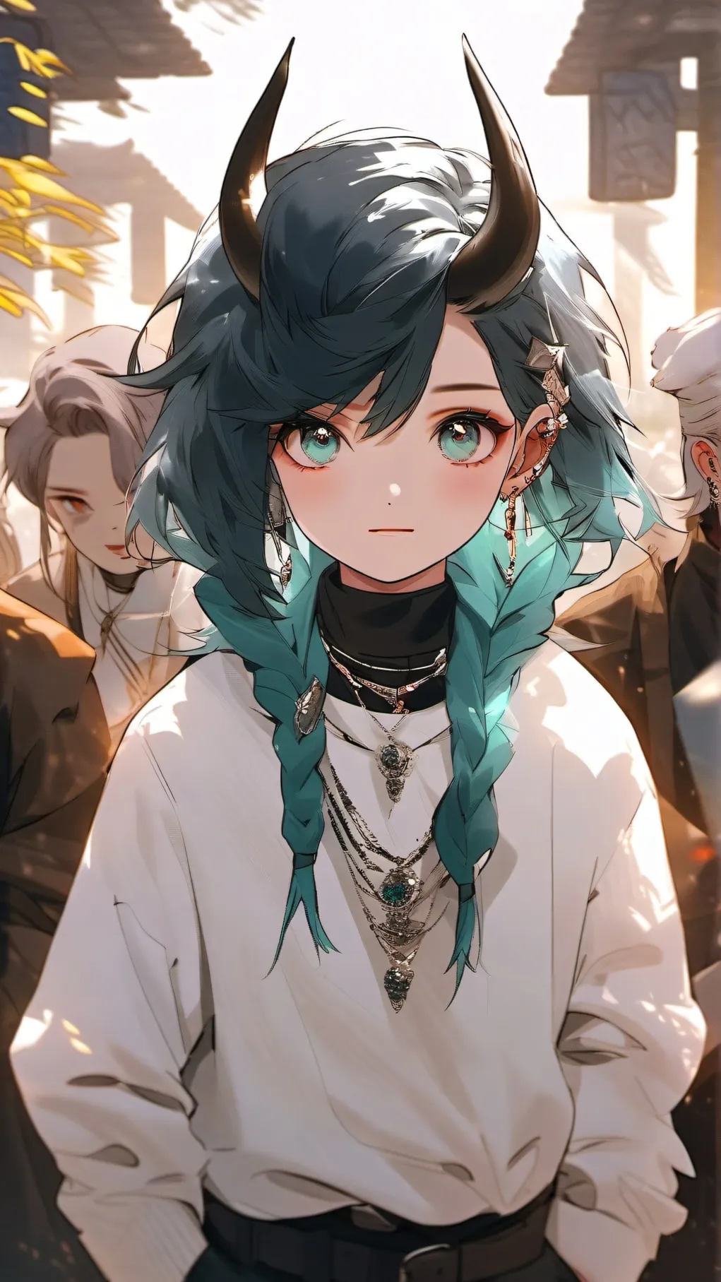 ai character: BABY SAJA x SAKURA background