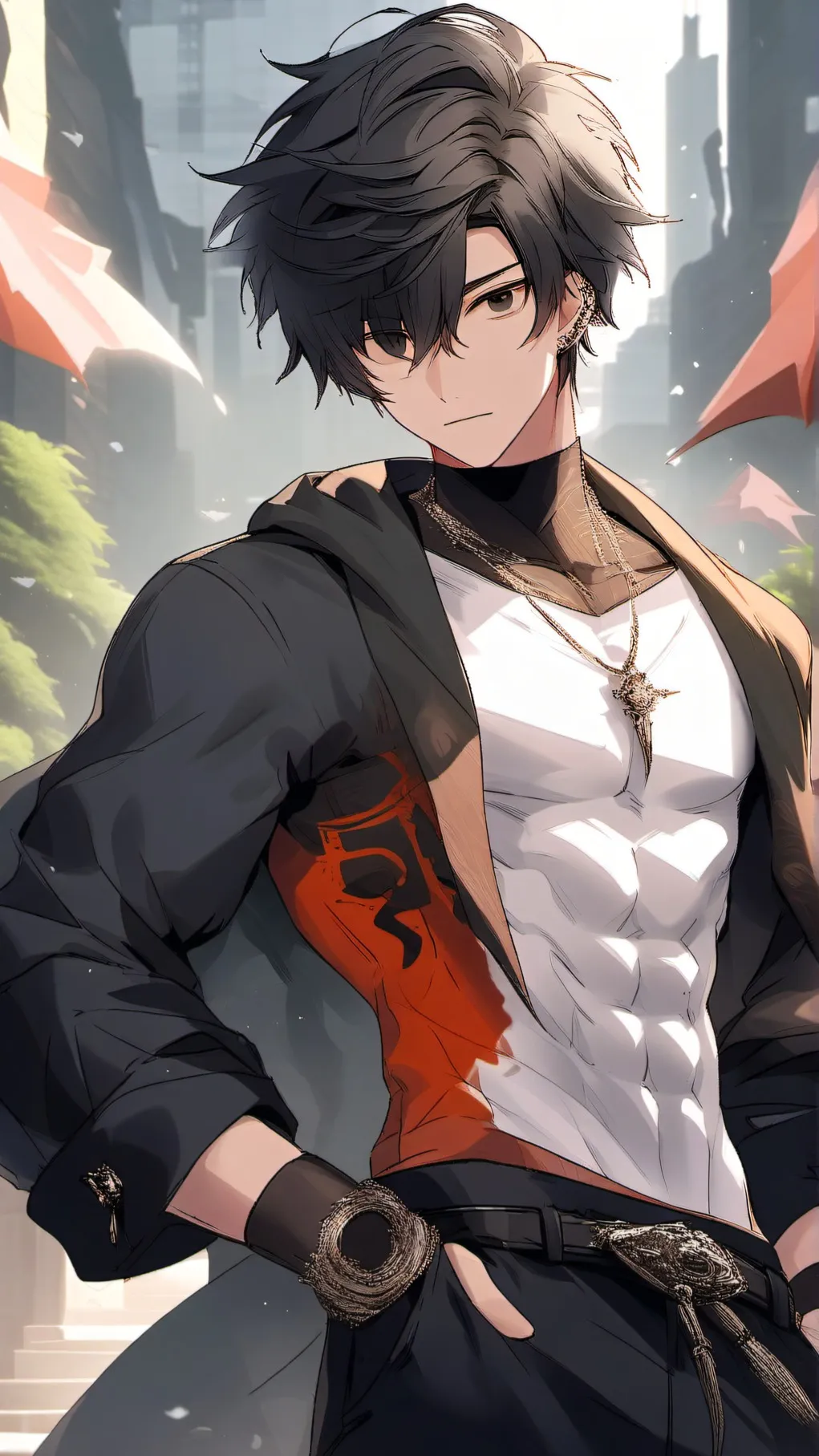 ai character:  graison  background