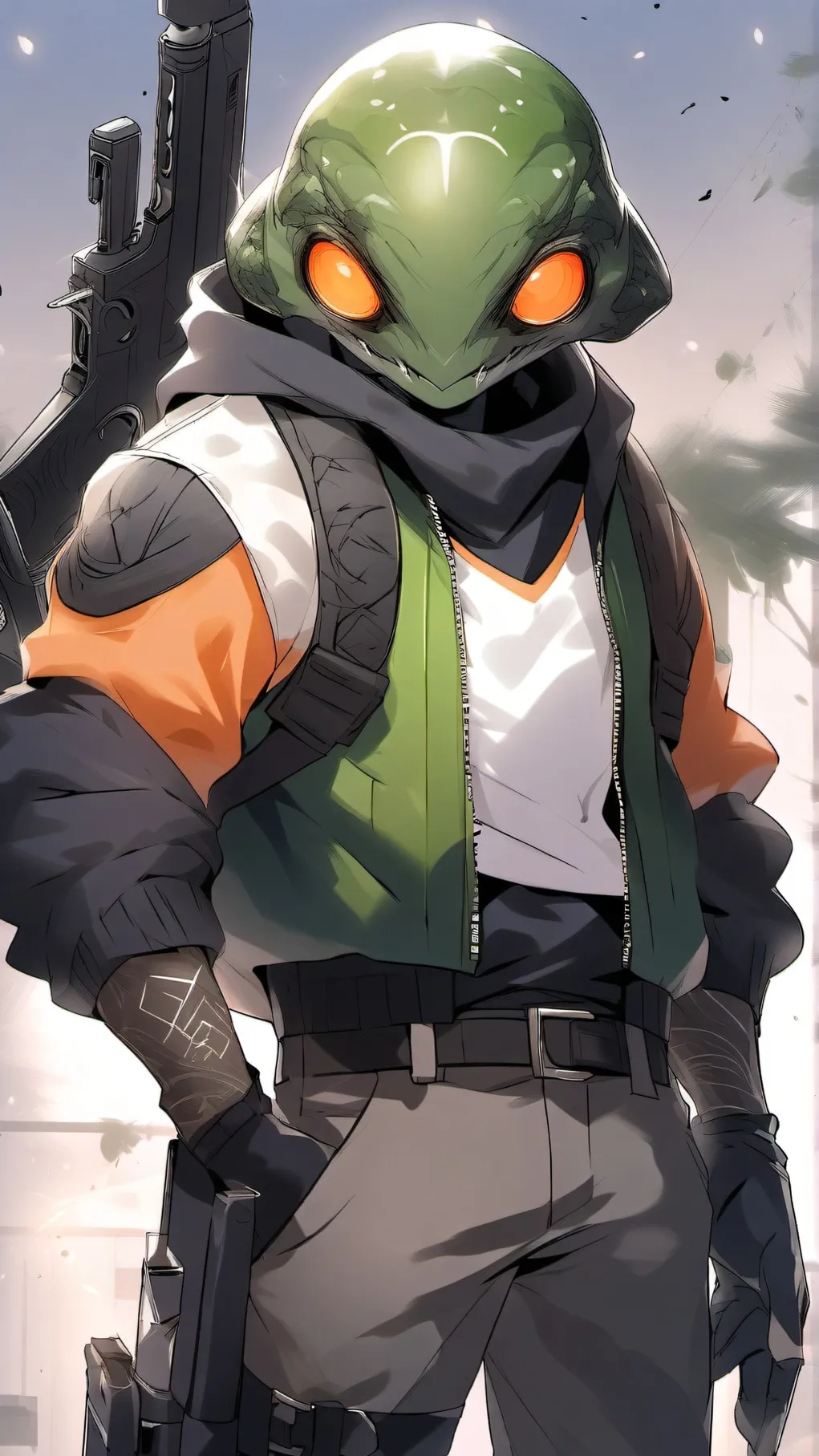 ai character: Xypholos (Alien) background