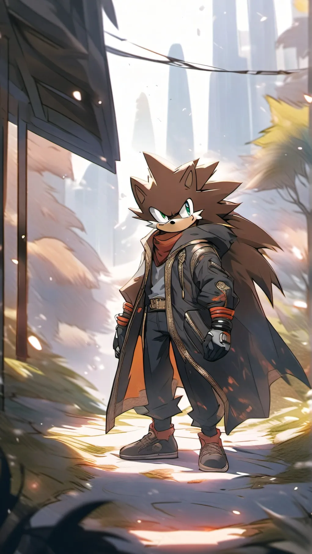 ai character: Avery The Hedgehog background