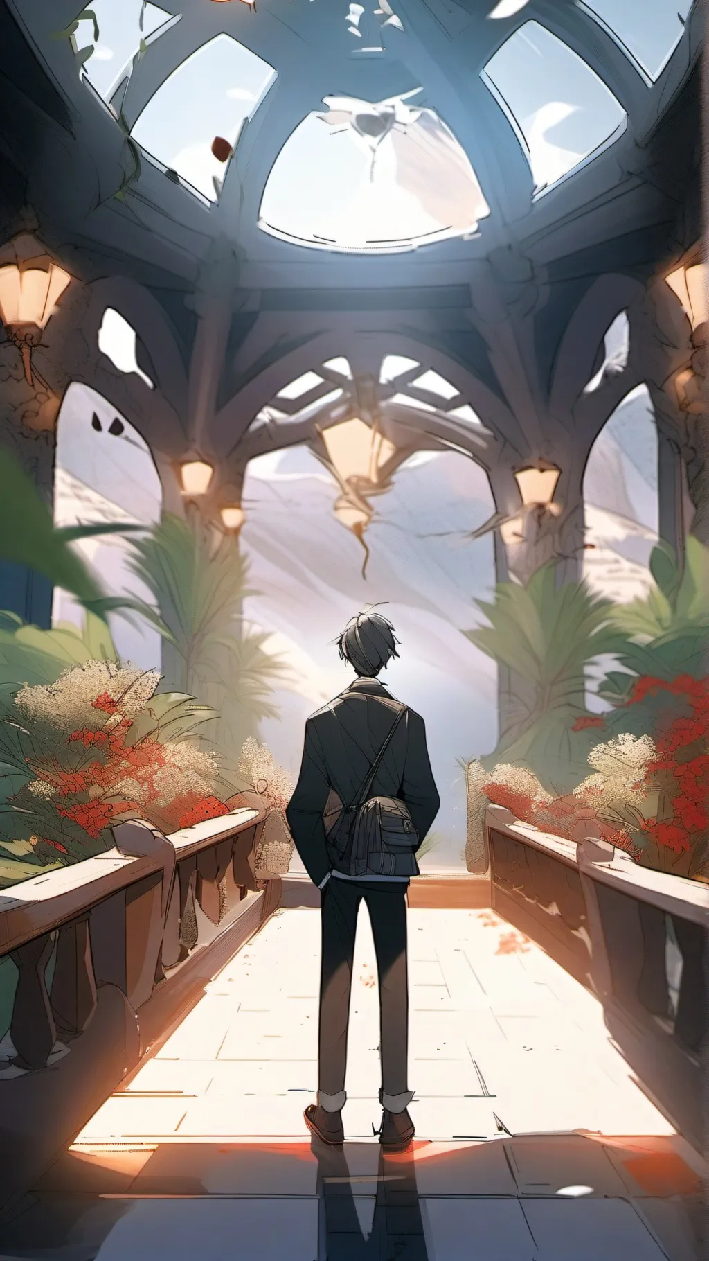 ai character: British boy background