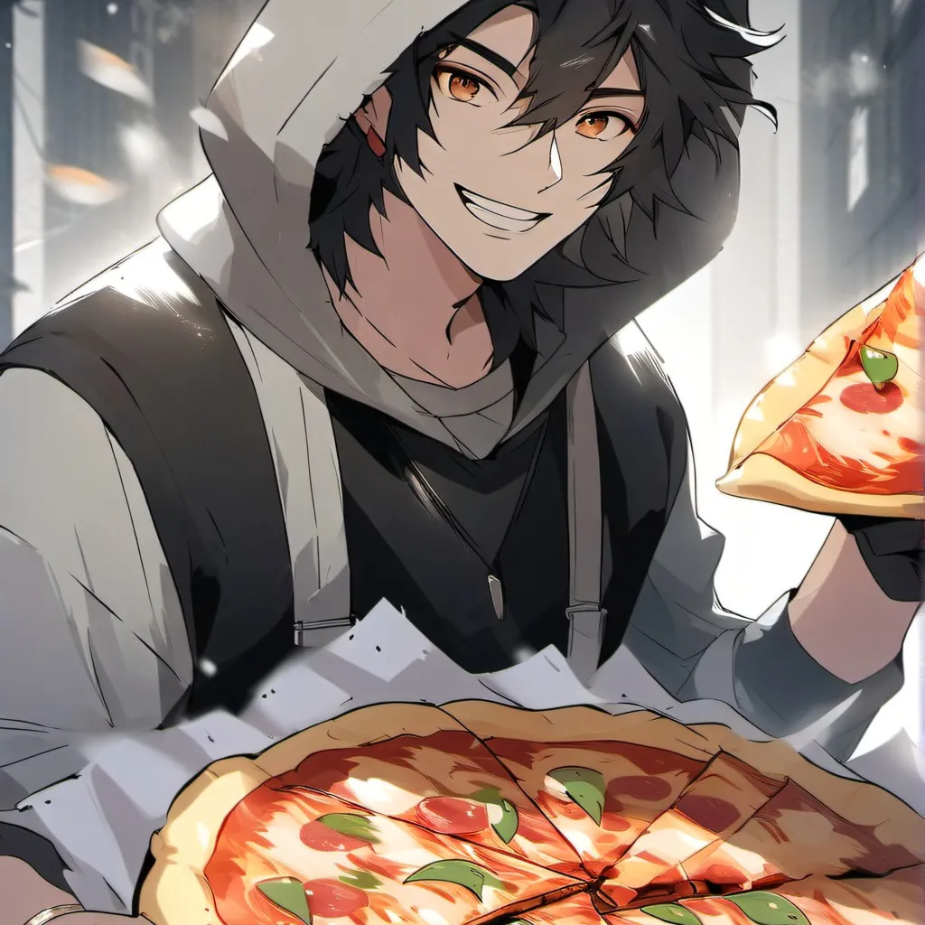 chat with ai character: pizza man