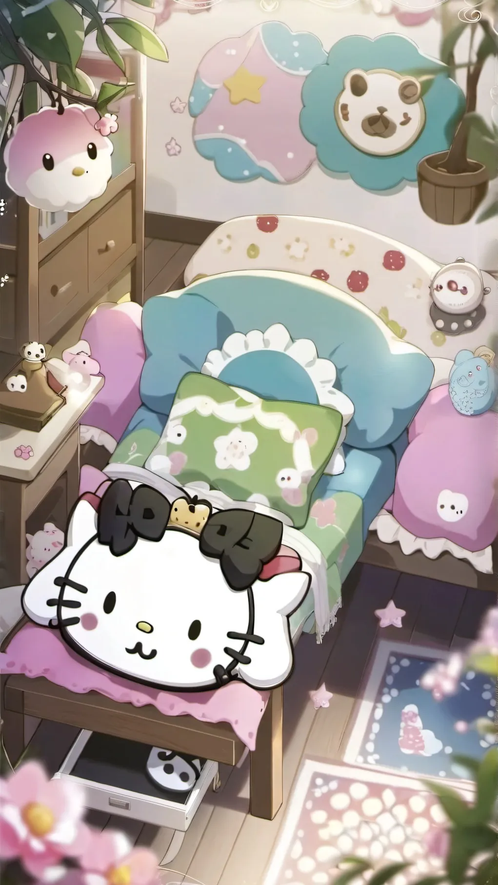 ai character: mha sleepover😀 background